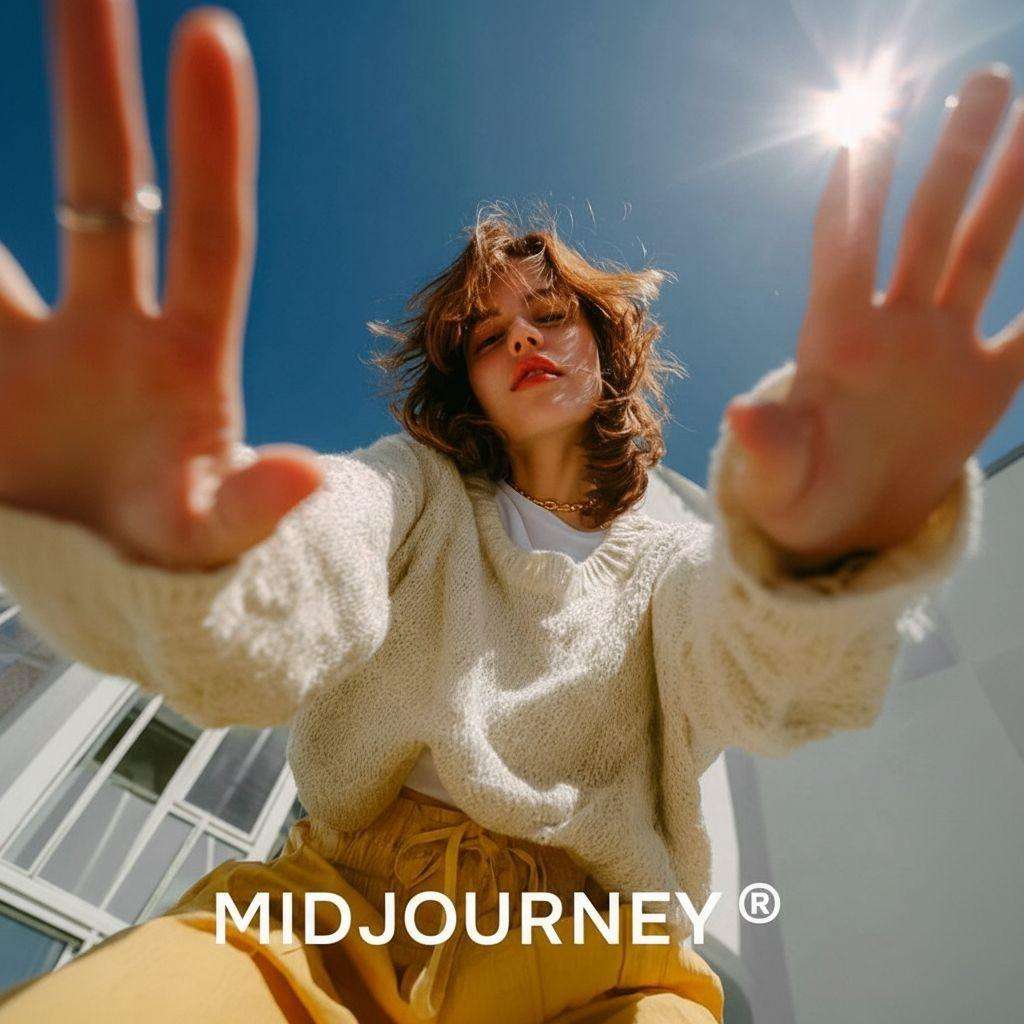 MidJourney AI art generation tool creating digital artwork from text prompts with colorful abstract designs