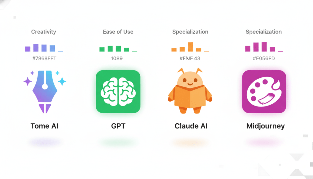 Comparison between Tome AI and traditional writing tools, highlighting AI-powered content generation vs manual editing.